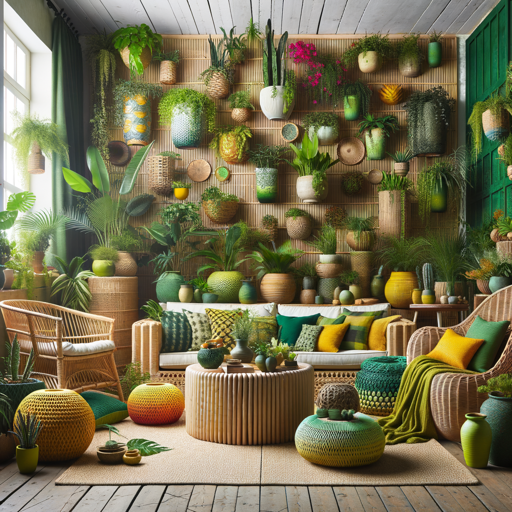 The Pop Art Paradise - Vividly patterned wallpaper and furniture in every color of the rainbow make a bold backdrop for classic canvases and sculptures emulating pop artist favorites like Warhol and Lichtenstei