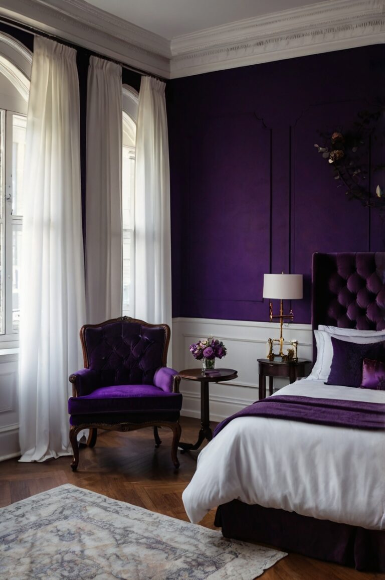 Dark Purple Walls Need These 9+ Perfect Curtain Color Matches