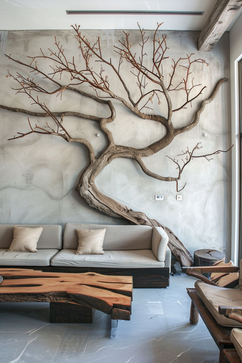 wall decor in a living room