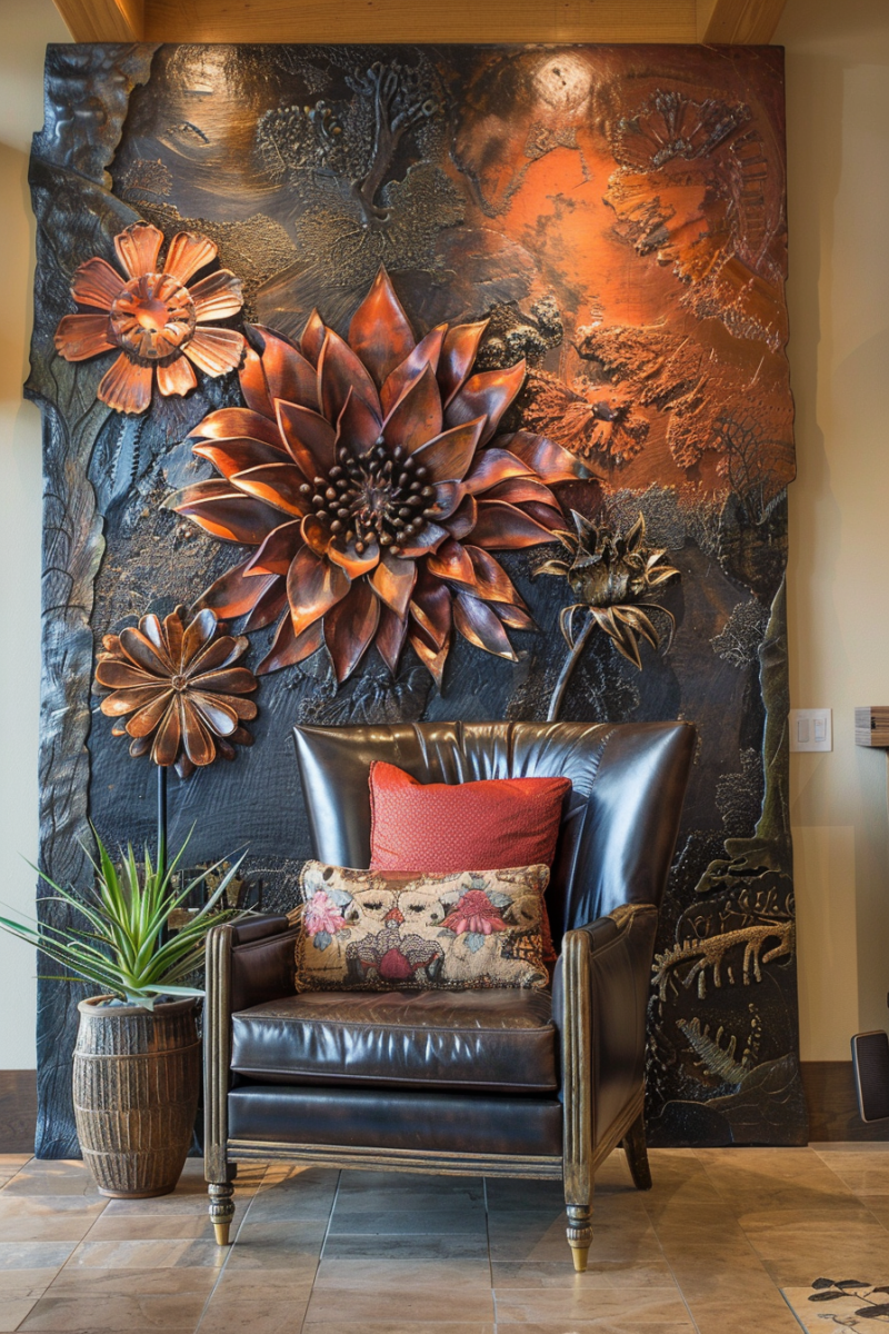 wall decor in a living room