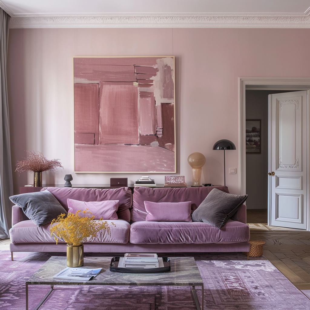 pink-and-gray-living-room-ideas