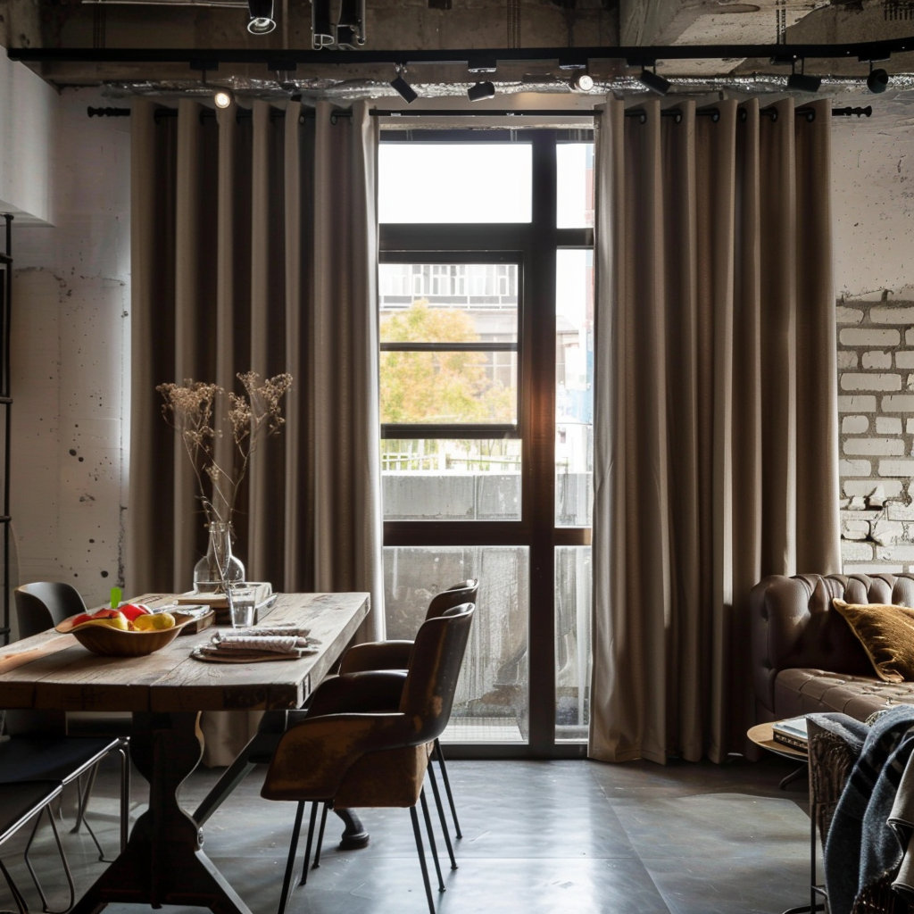 Grommet Curtains for a Modern, Industrial Look