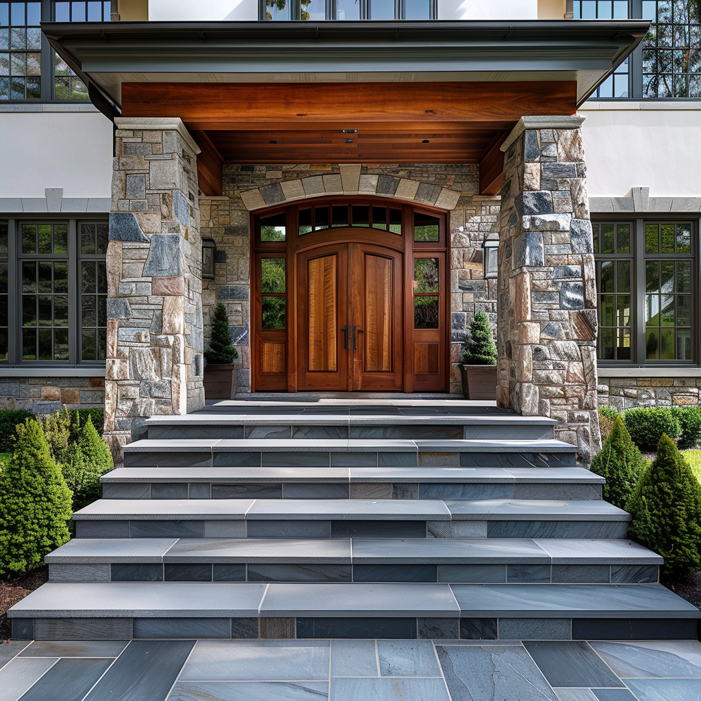 Entry Accessible with Gradual Ramps