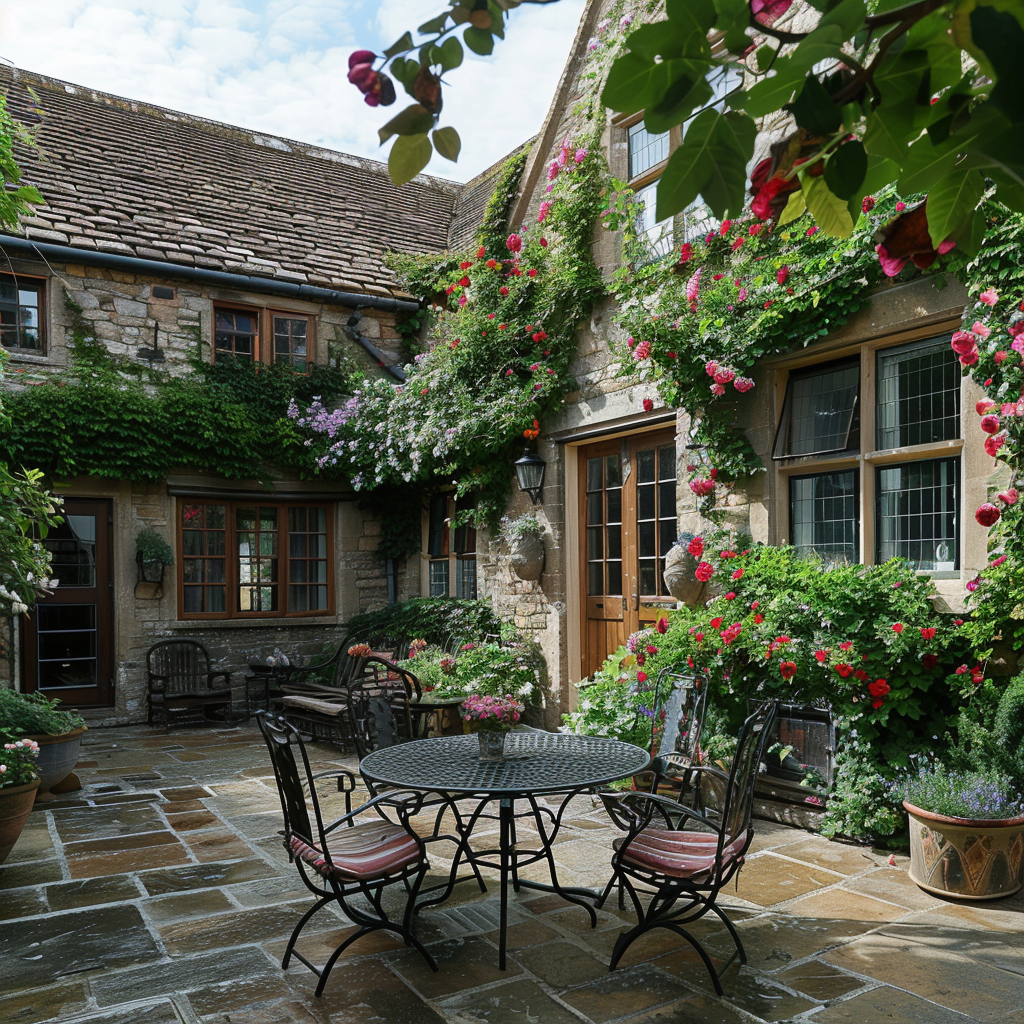 vintage-inspired patio