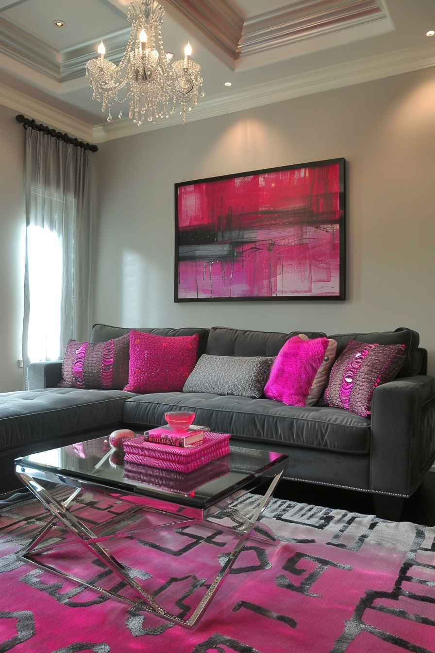 15+ Cozy Pink And Gray Living Room Ideas For A Warm Space — DreamyHomeStyle