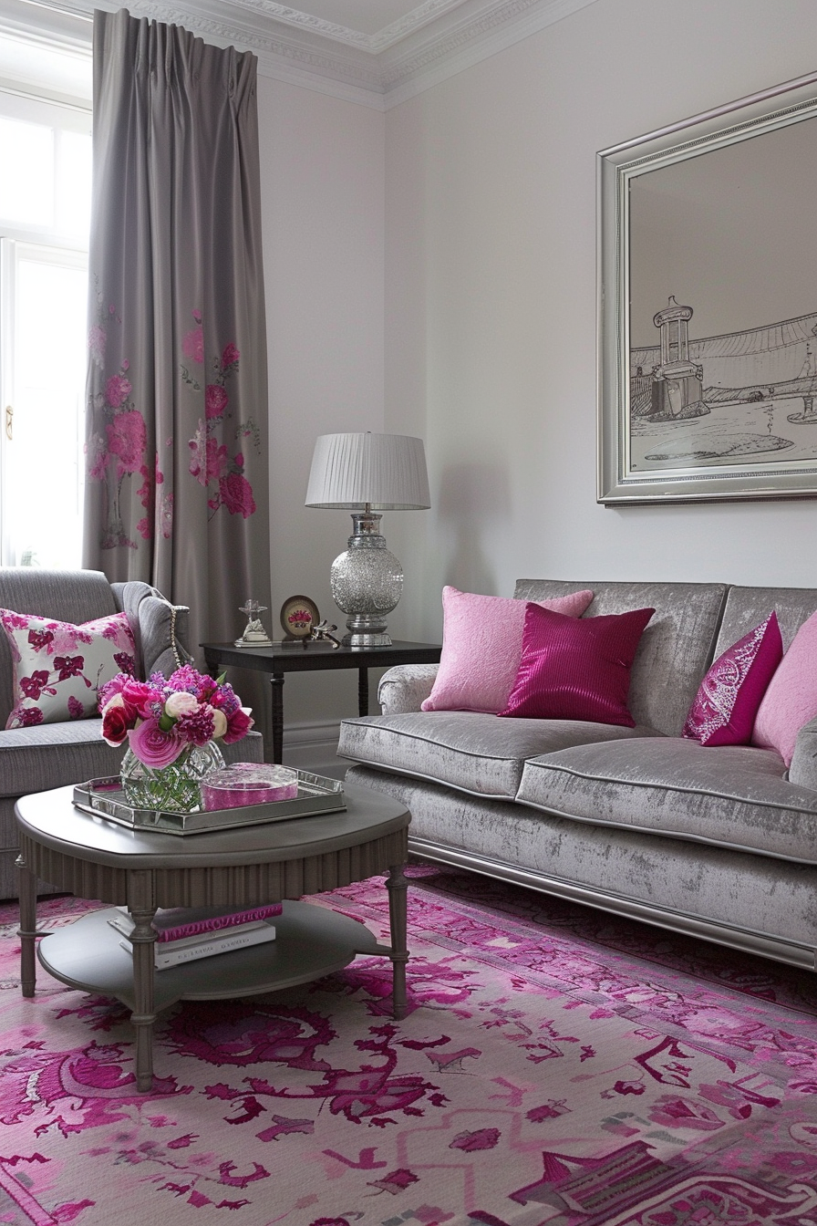 15+ Cozy Pink And Gray Living Room Ideas For A Warm Space — DreamyHomeStyle