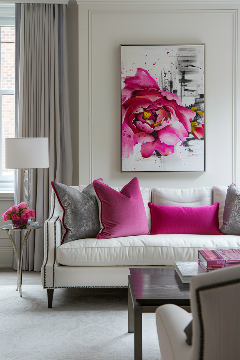 15+ Cozy Pink And Gray Living Room Ideas For A Warm Space — DreamyHomeStyle