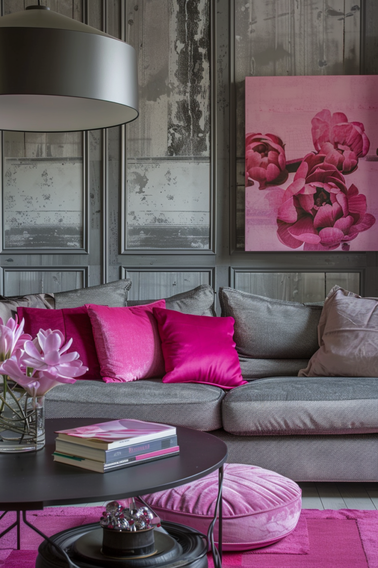 15+ Cozy Pink And Gray Living Room Ideas For A Warm Space — DreamyHomeStyle