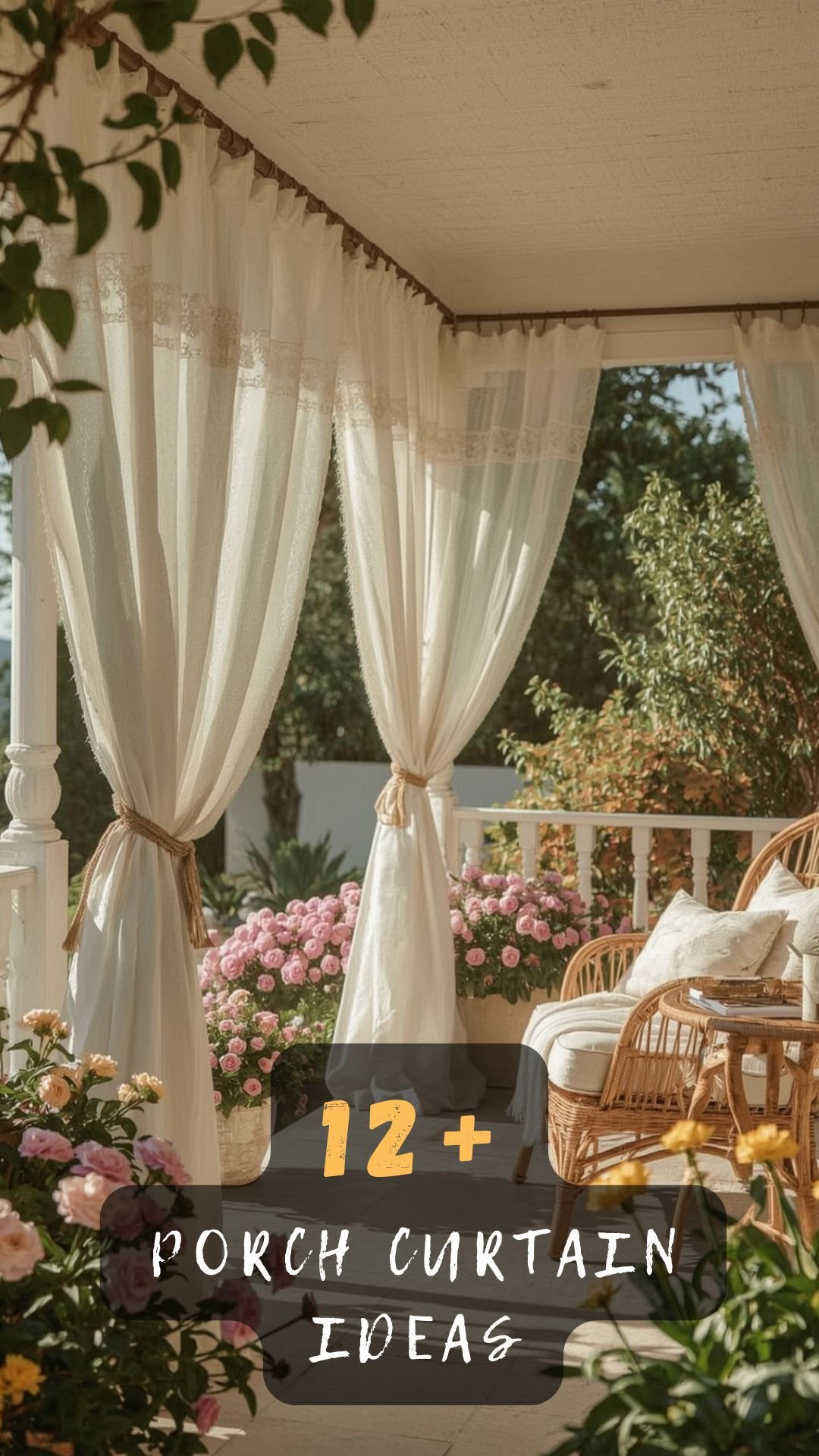 Brighten Up Your Porch with 13 Eye-Catching Curtain Ideas
