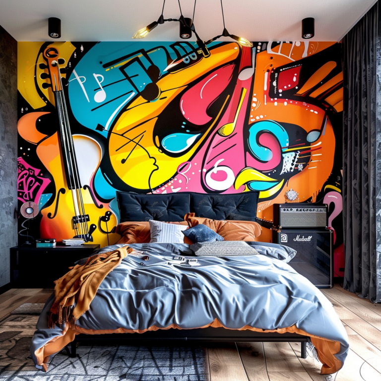 13 Music-Themed Bedroom Ideas for Musical Souls