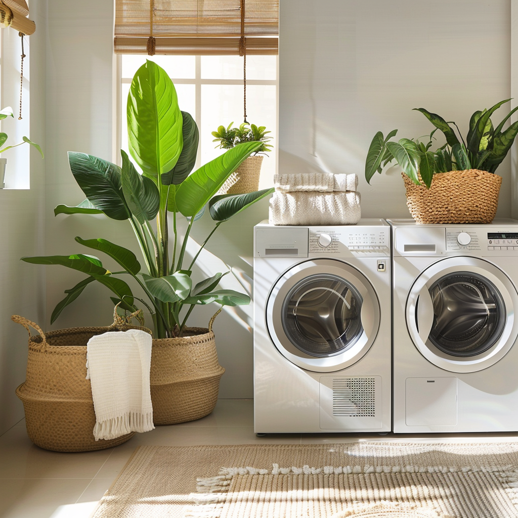 boho laundry room