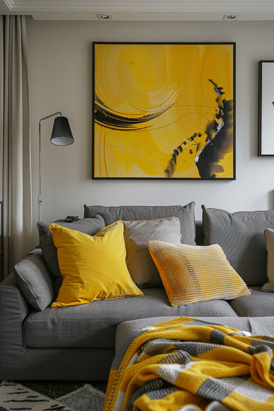 gray-and-yellow-living-room
