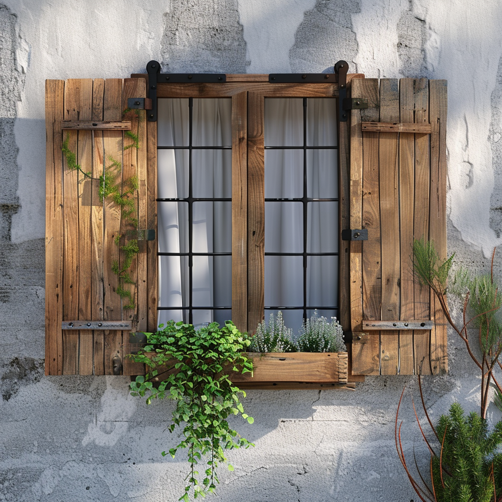 rustic window treatments