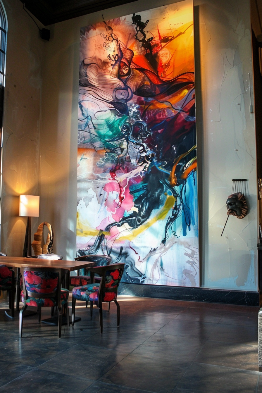 tall-wall-decor-high-ceiling