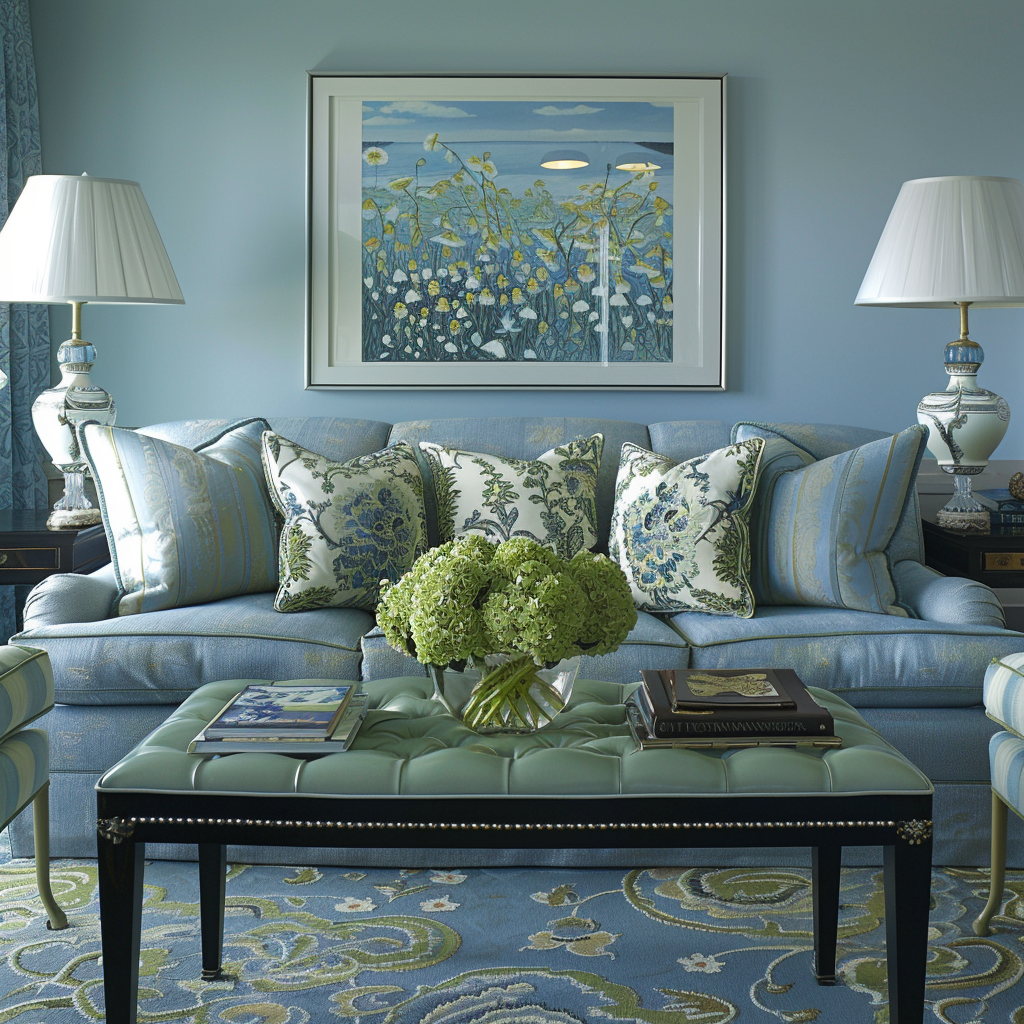 blue-and-green-living-room