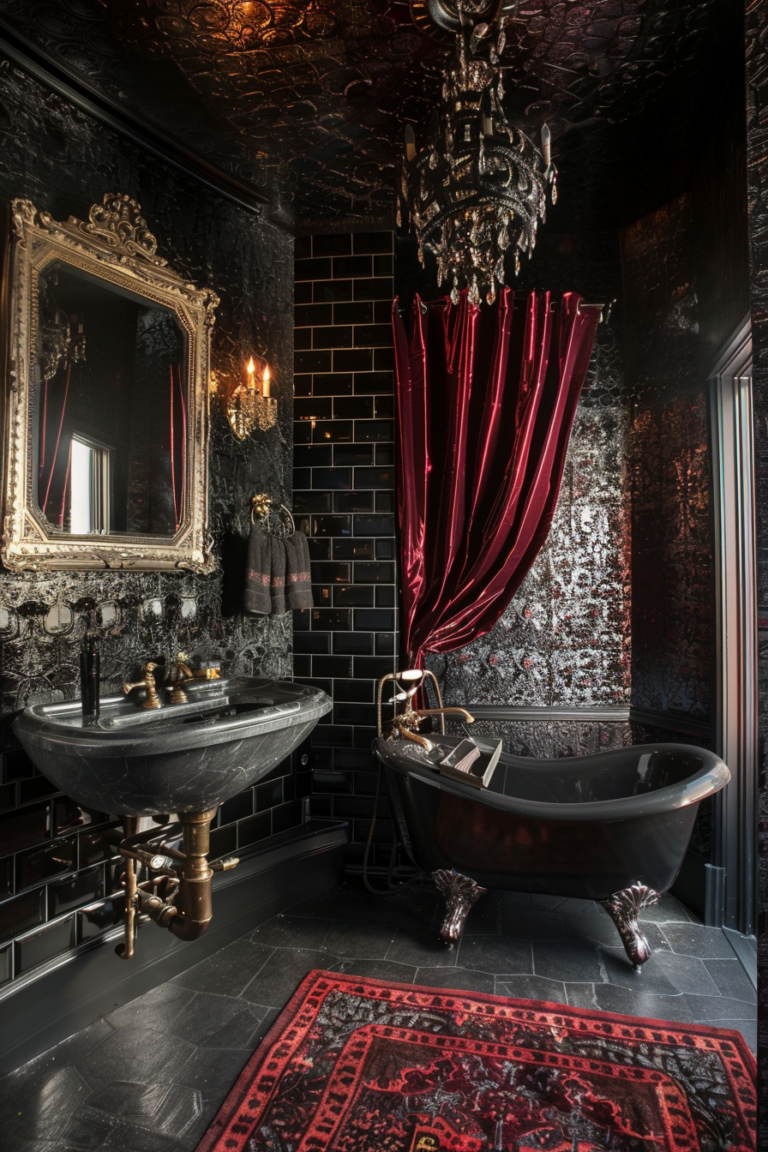 13 Gothic-Inspired Bathroom Designs That Will Leave You Spellbound