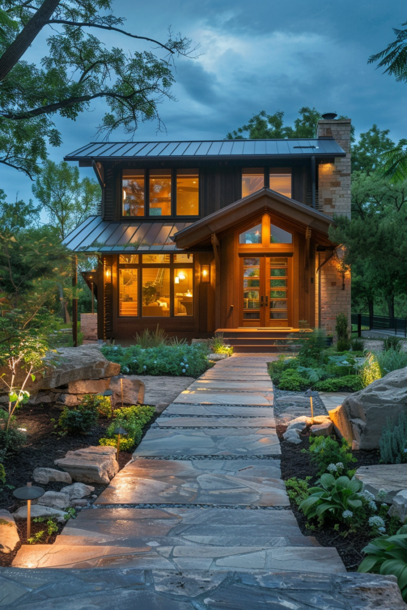Creative Ways To Design A Modern Rustic Home Exterior — DreamyHomeStyle