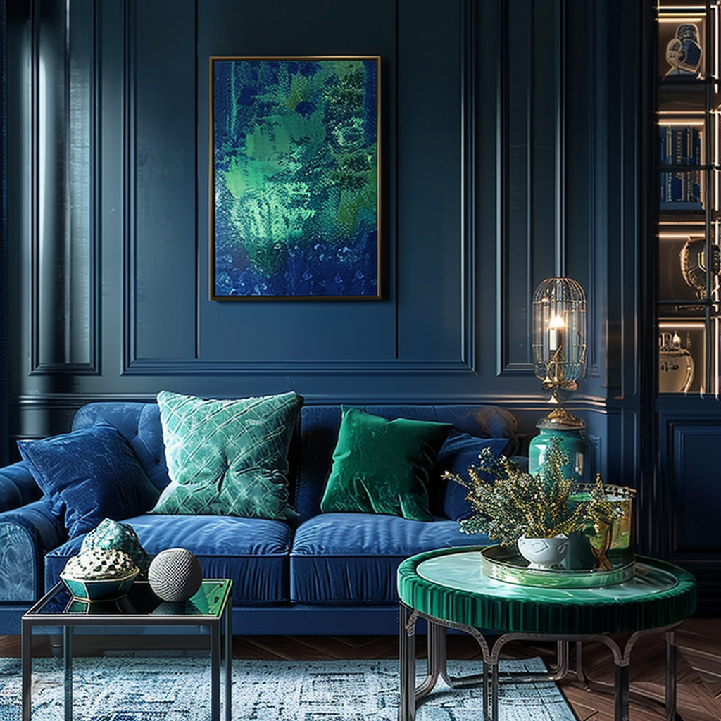 blue-and-green-living-room