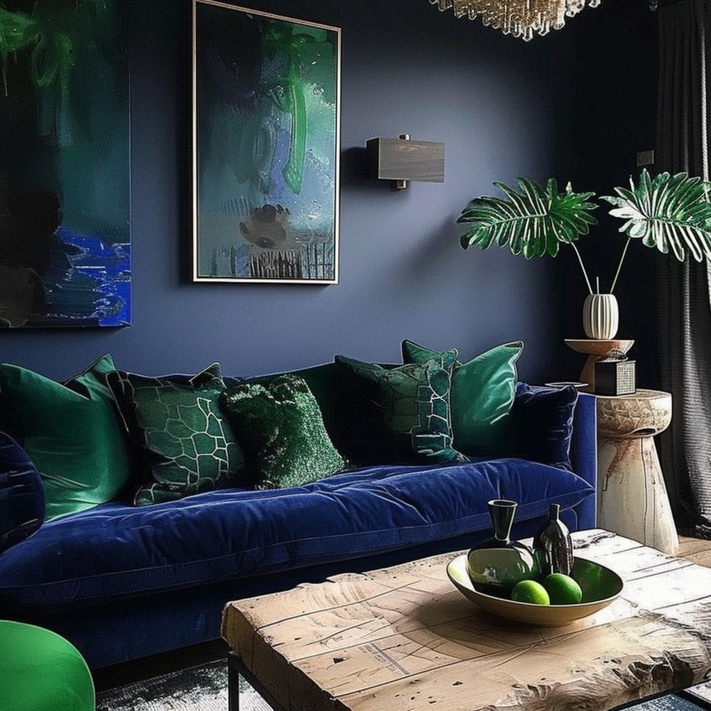 blue-and-green-living-room