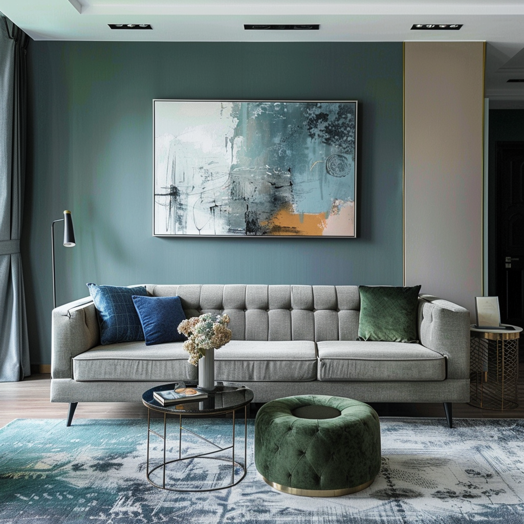 blue-and-green-living-room