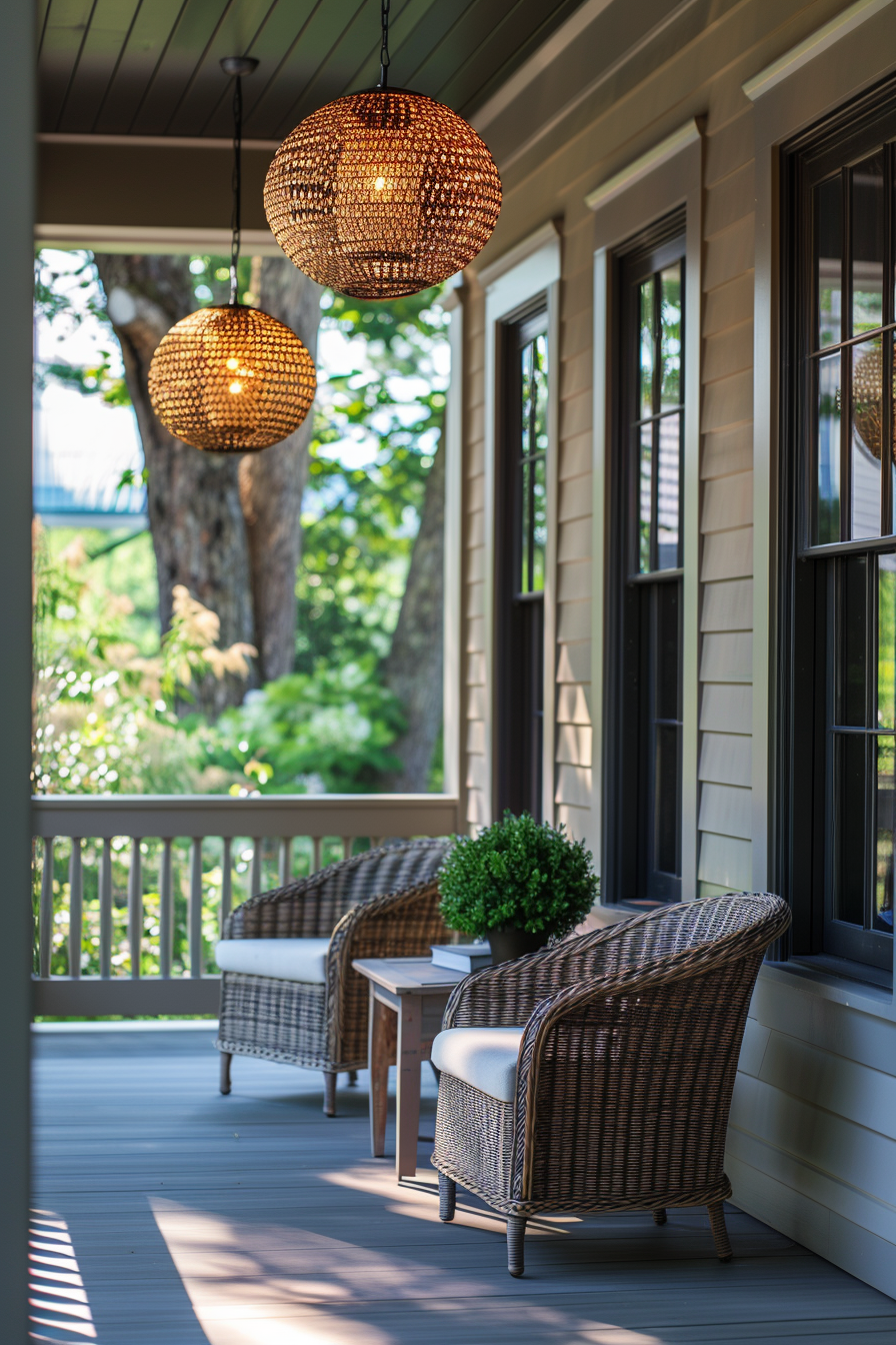 boho porch decor outdoor