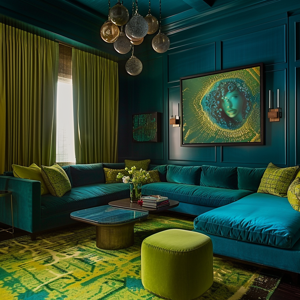 blue-and-green-living-room