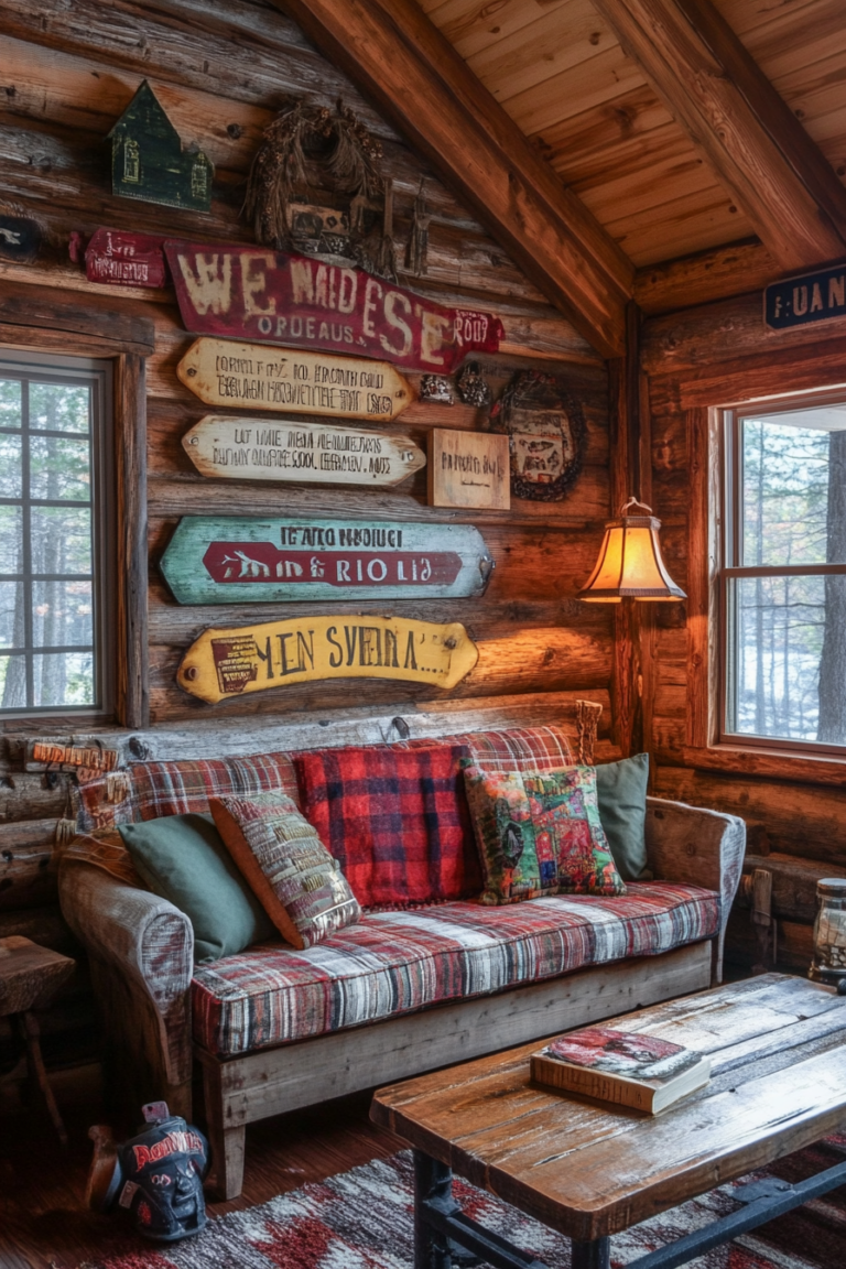 Steal the ‘Cozy Cabin’ Vibe: Wall Decor That Turns Heads!