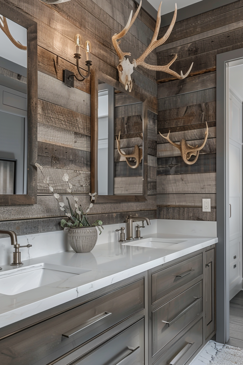 13 Cozy Log Cabin Bathroom Ideas For A Rustic Retreat — DreamyHomeStyle