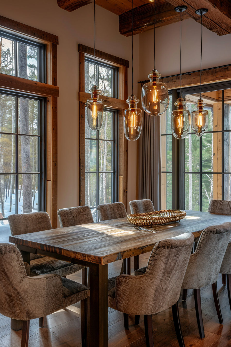 log-cabin-dining-room-ideas