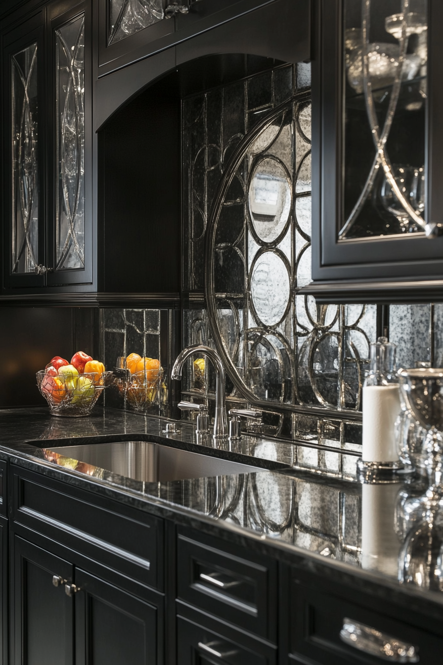 black-kitchen-cabinets