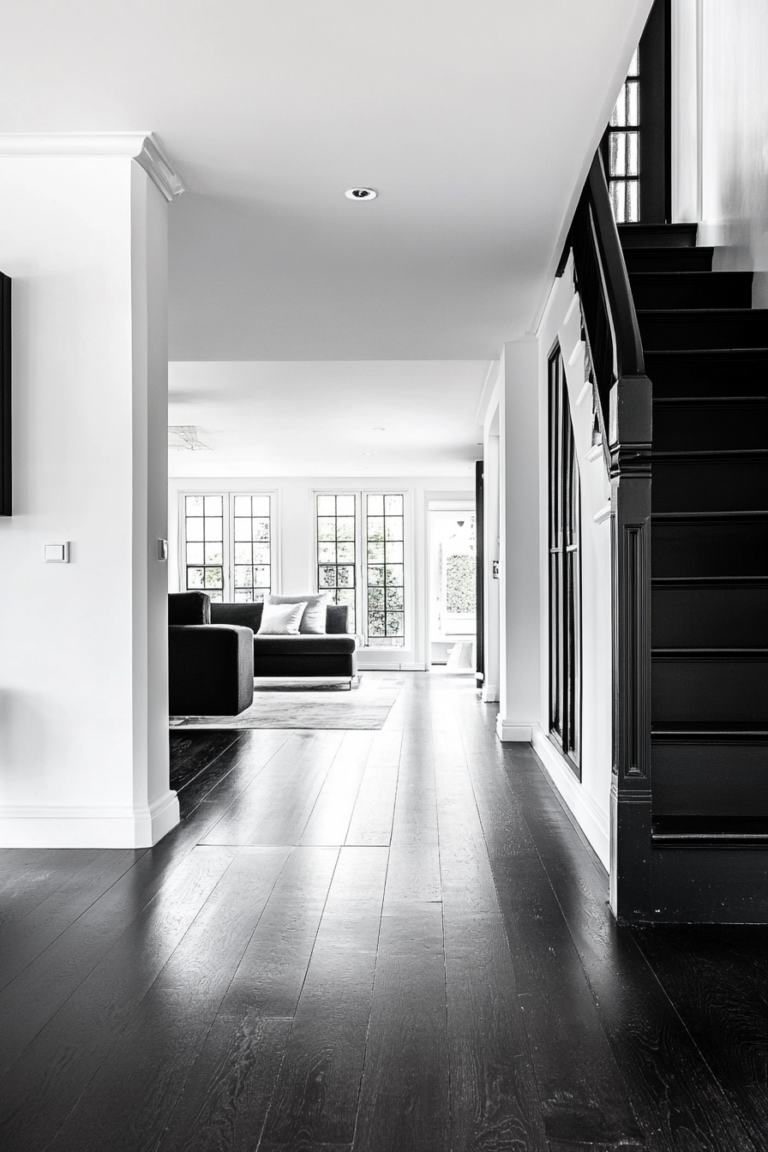 13 Chic Ideas for White Walls with Black Trim — DreamyHomeStyle