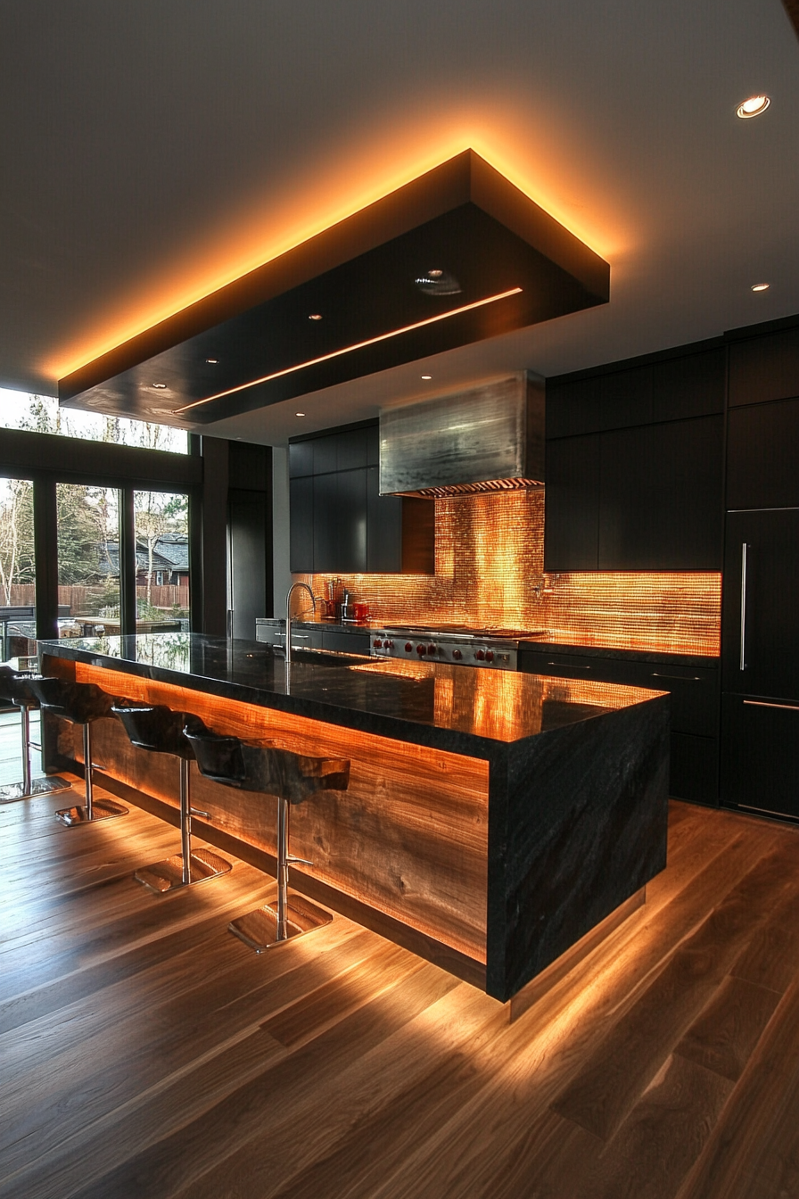 black-kitchen-cabinets