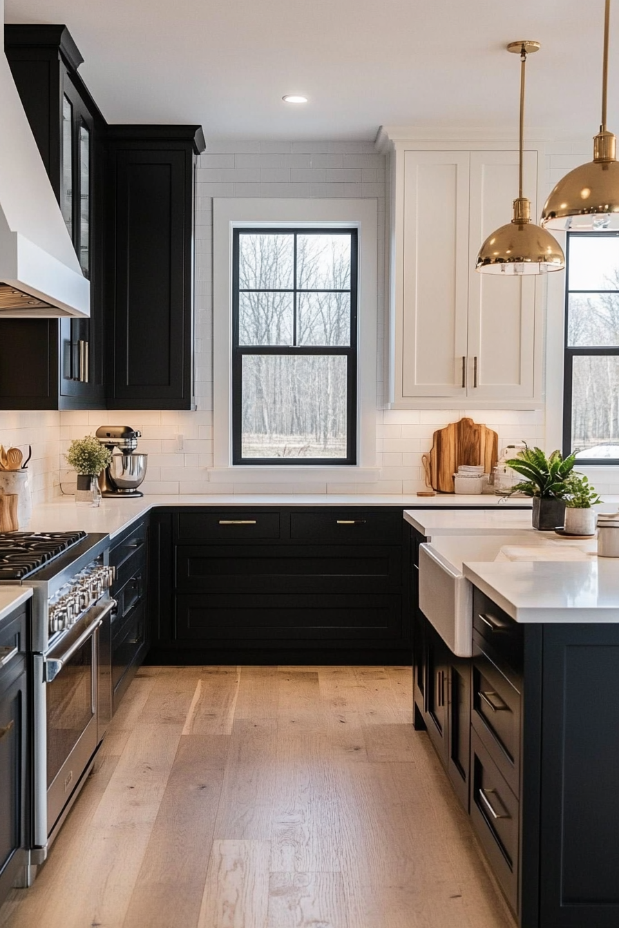 black-kitchen-cabinets