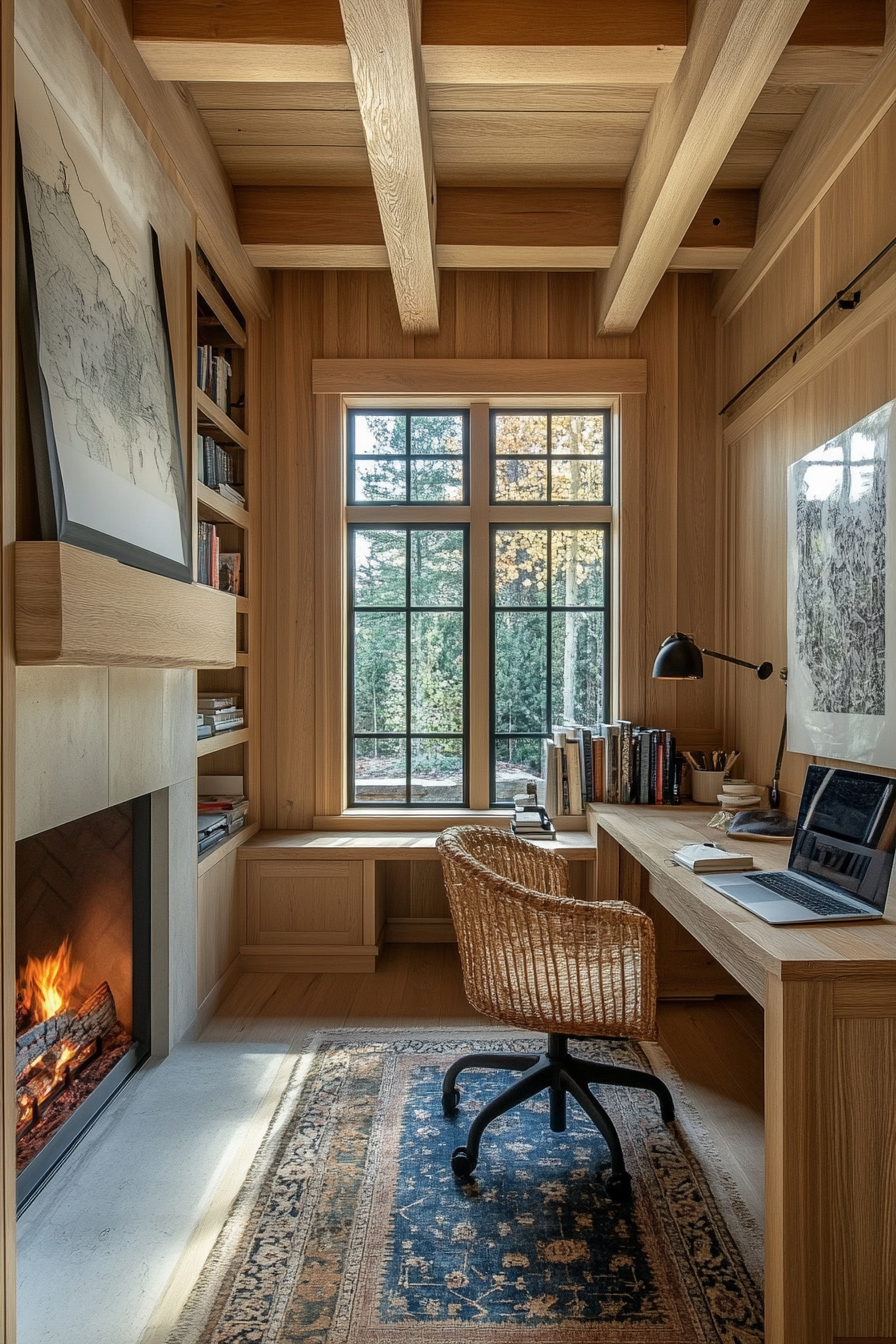 built-in-around-fireplace