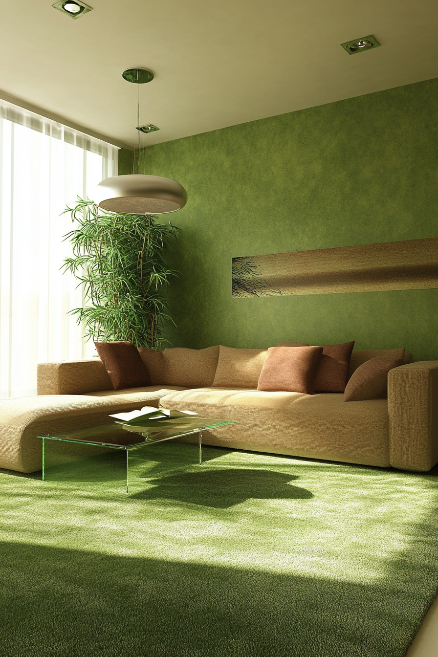 green-living-room-decor