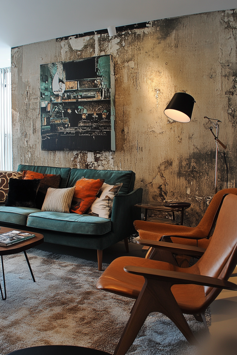 cozy-mid-century-modern-living-room