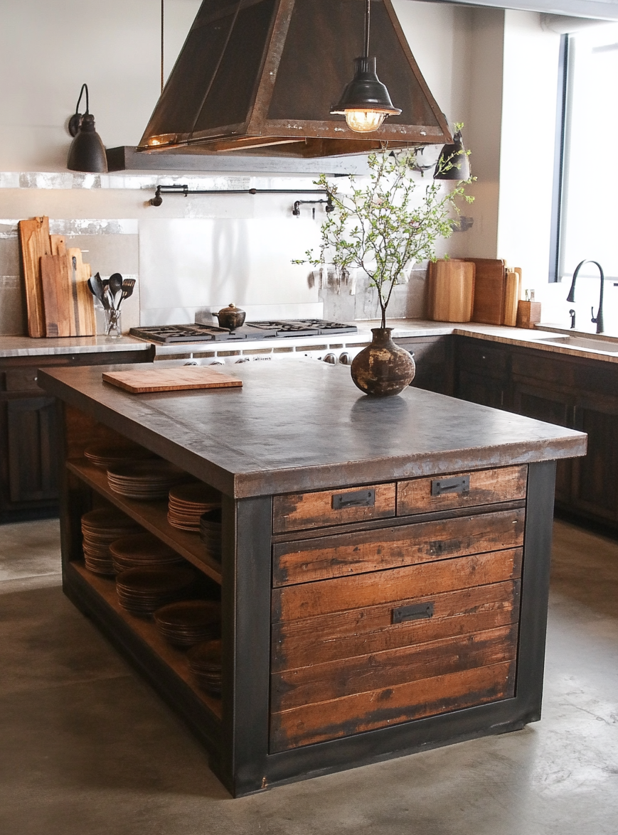 antique-kitchen-islands