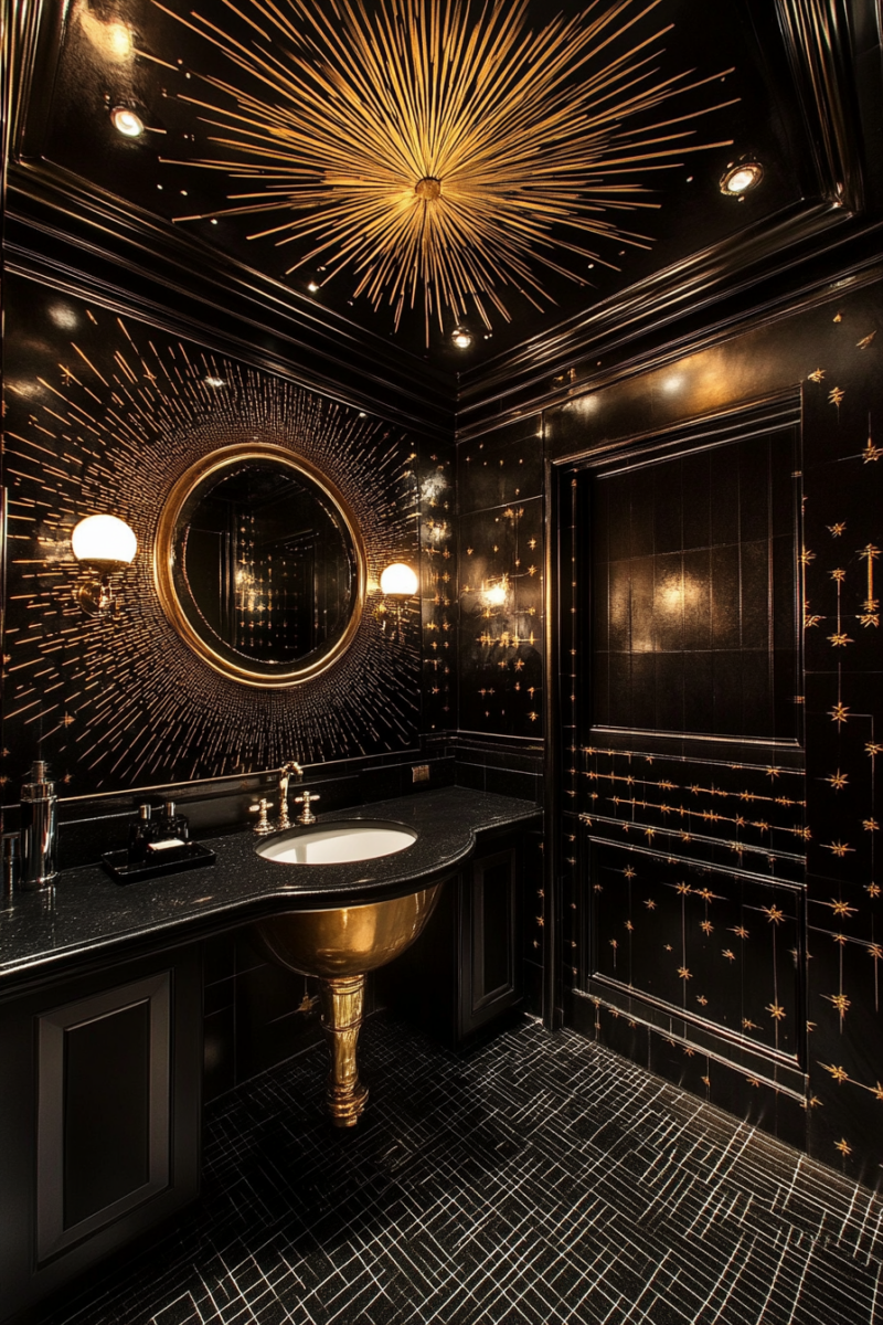 13 Black Powder Room Designs To Inspire Your Dark Side — DreamyHomeStyle