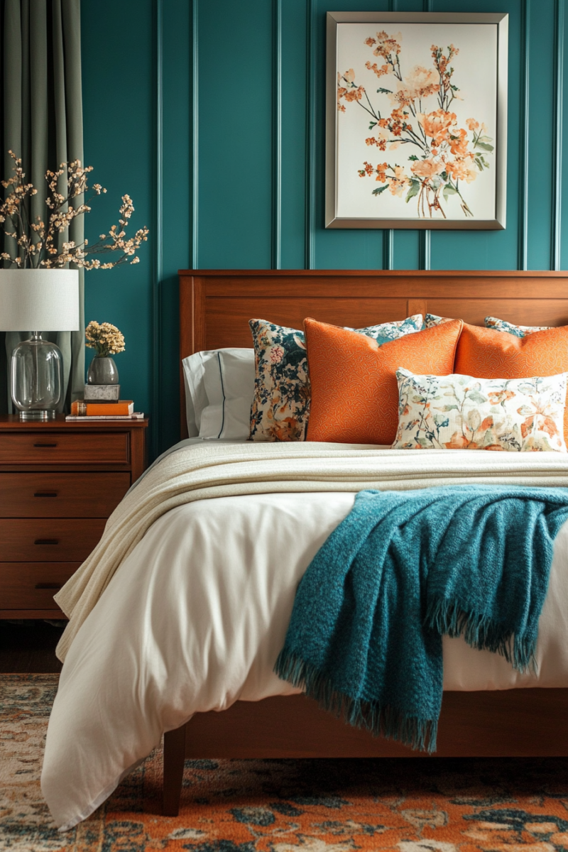 13 Stylish Teal And Orange Bedroom Designs — DreamyHomeStyle