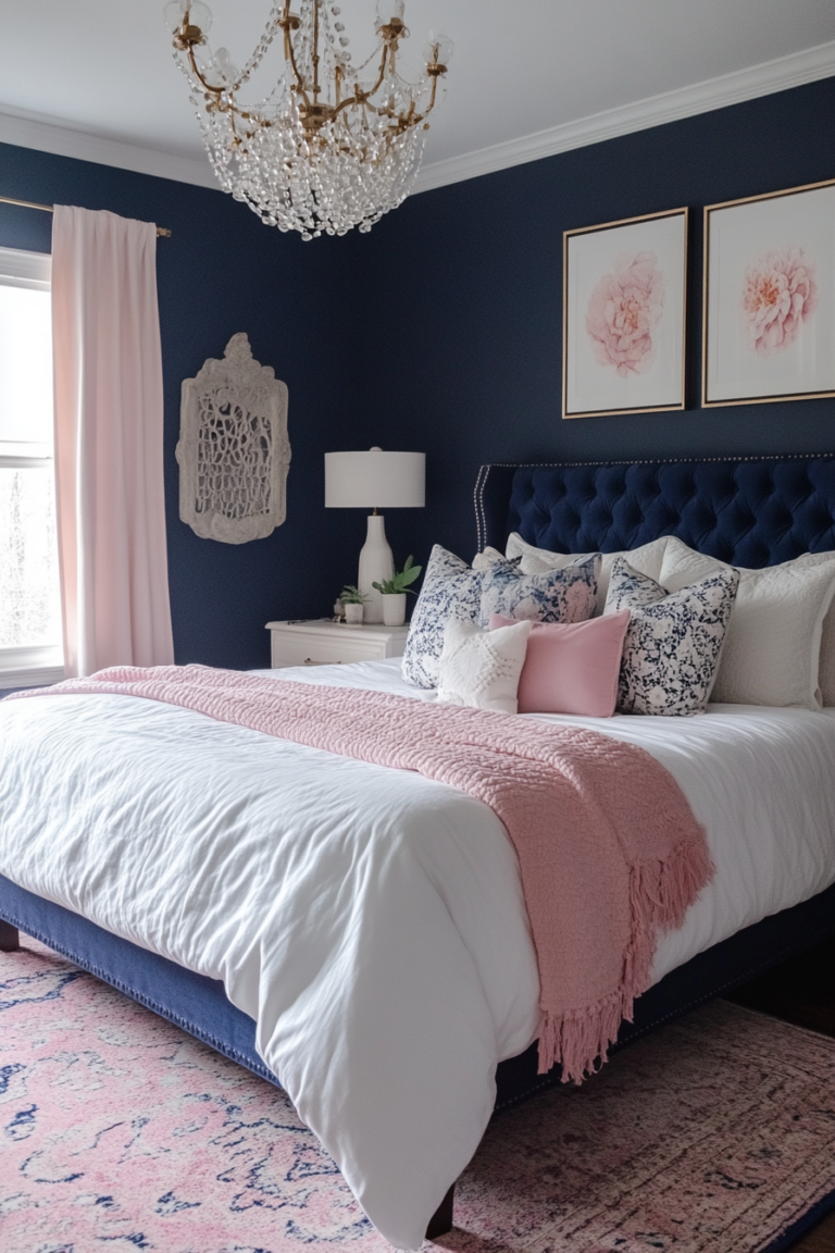 13 Navy Blue Bedroom Ideas For A Stylish Sleep — DreamyHomeStyle