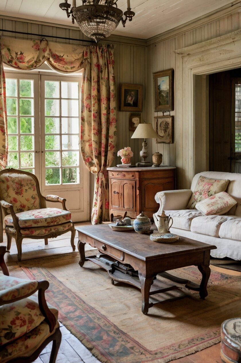 Fall in Love with French Cottage Living Rooms: Charming Ideas to ...