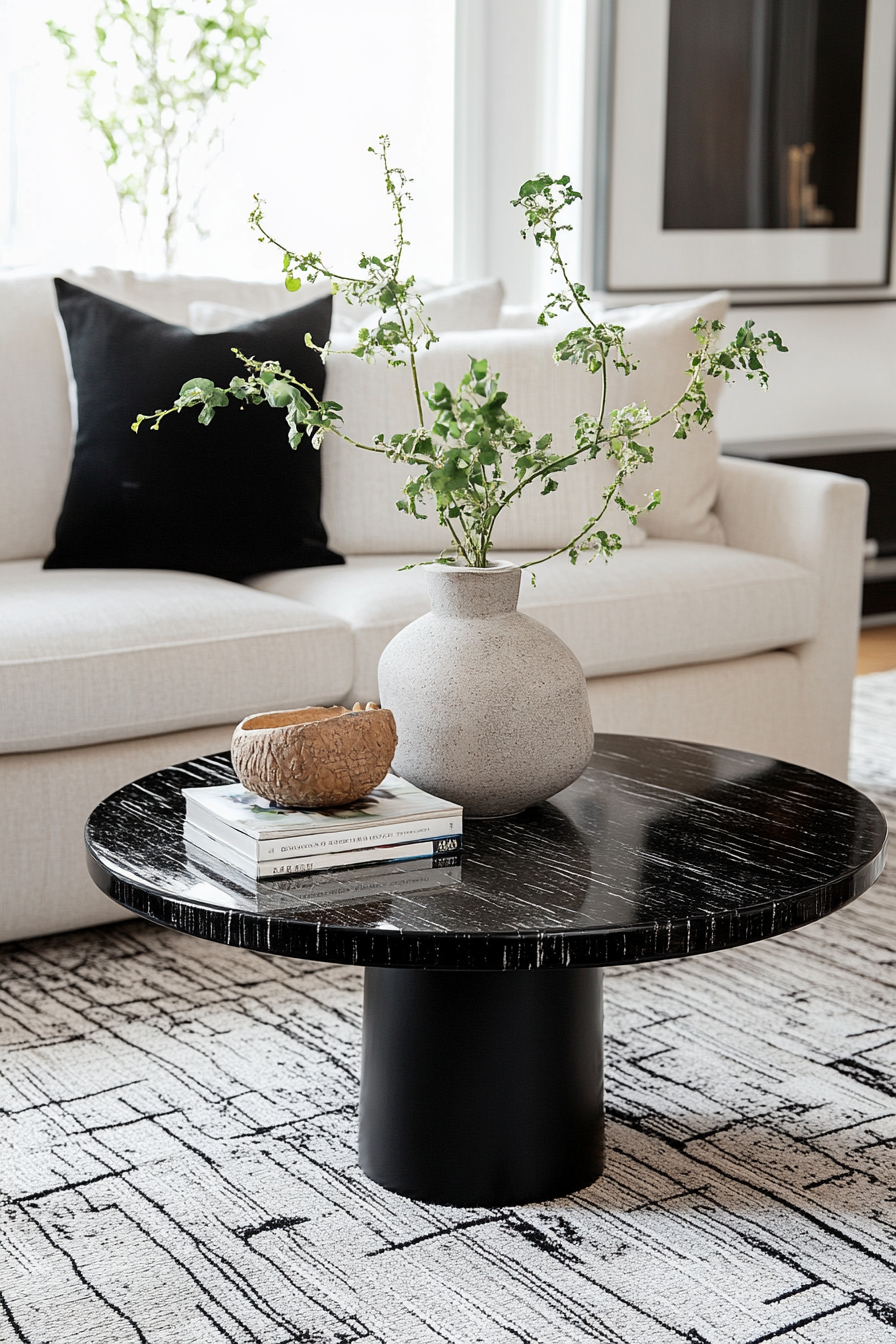 black-living-room-decor