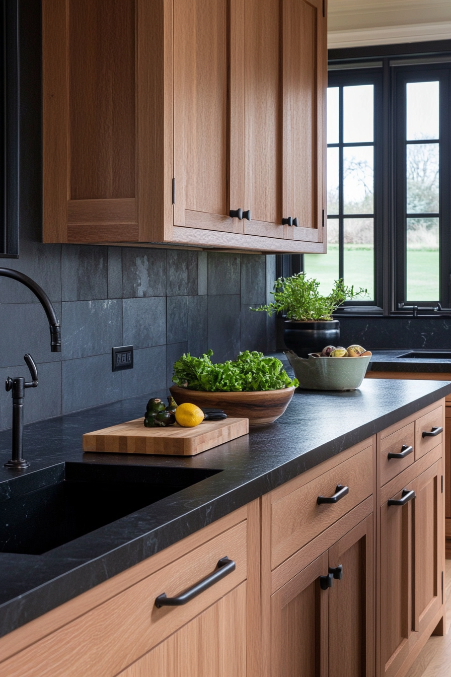 black-and-wood-kitchens