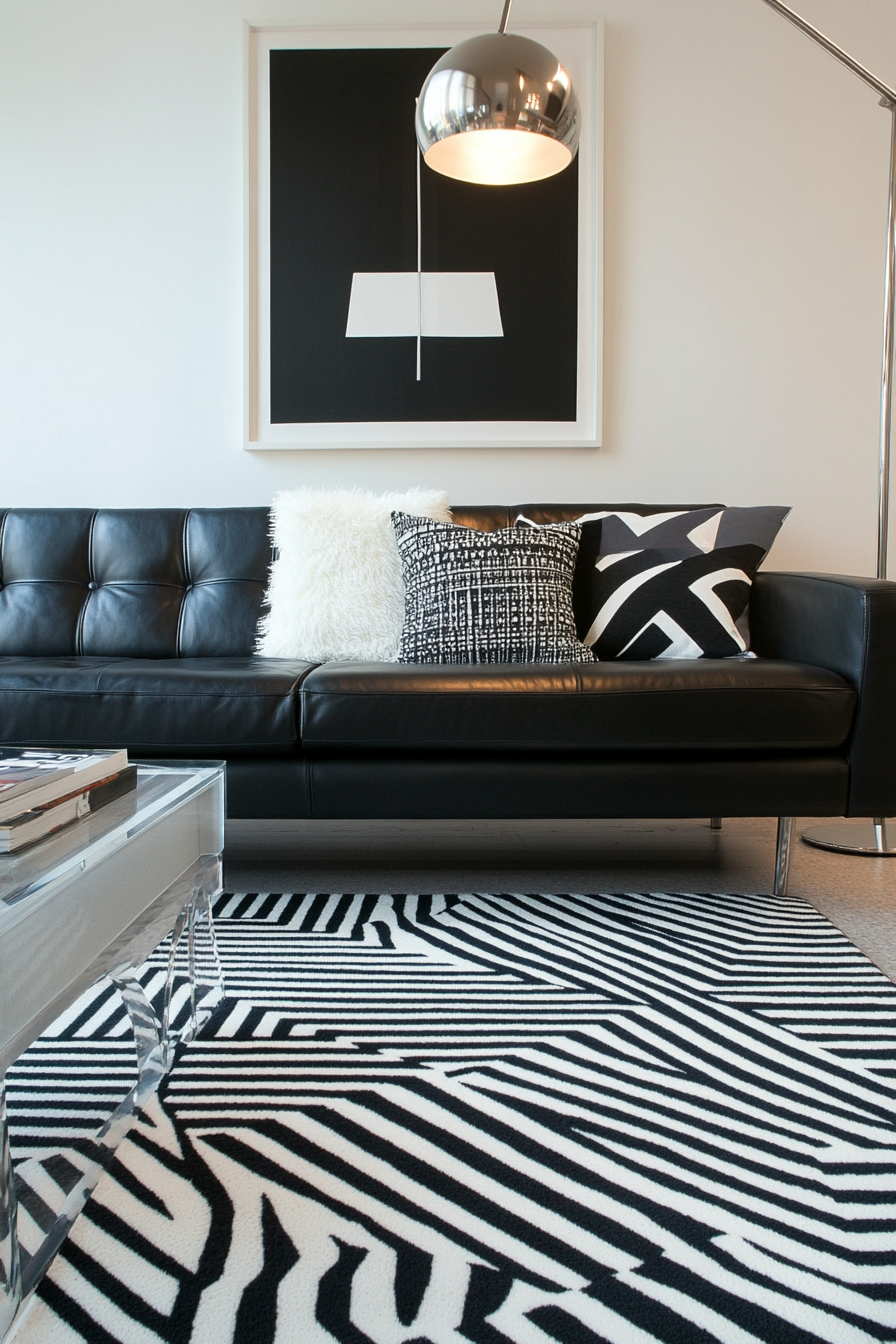 black-living-room-decor