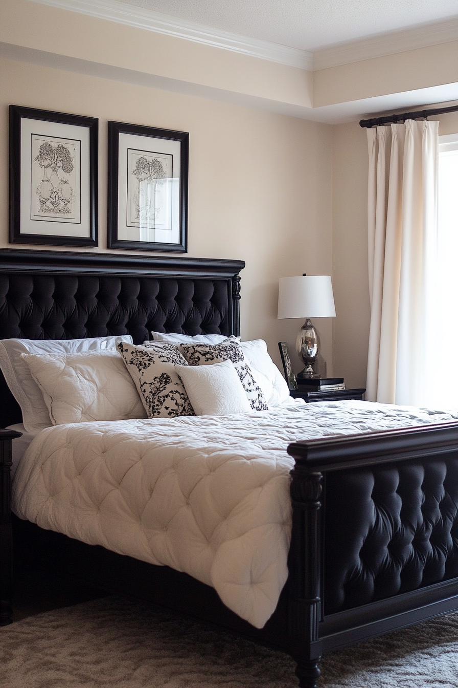 black-and-cream-bedroom-ideas