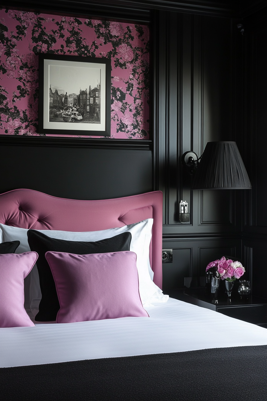 pink-and-black-bedroom-ideas