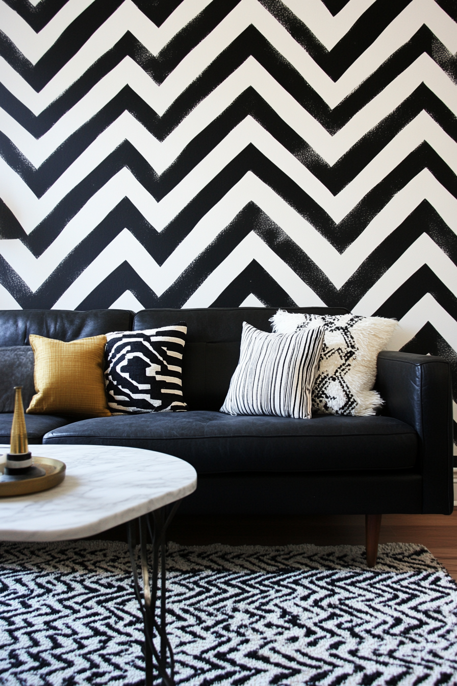 black-living-room-decor