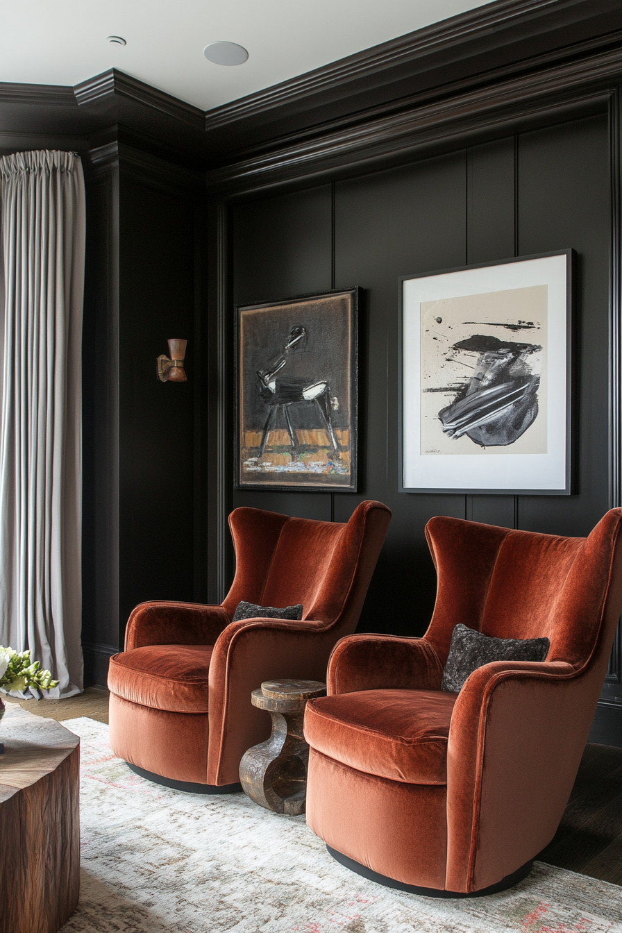 black-and-brown-living-rooms