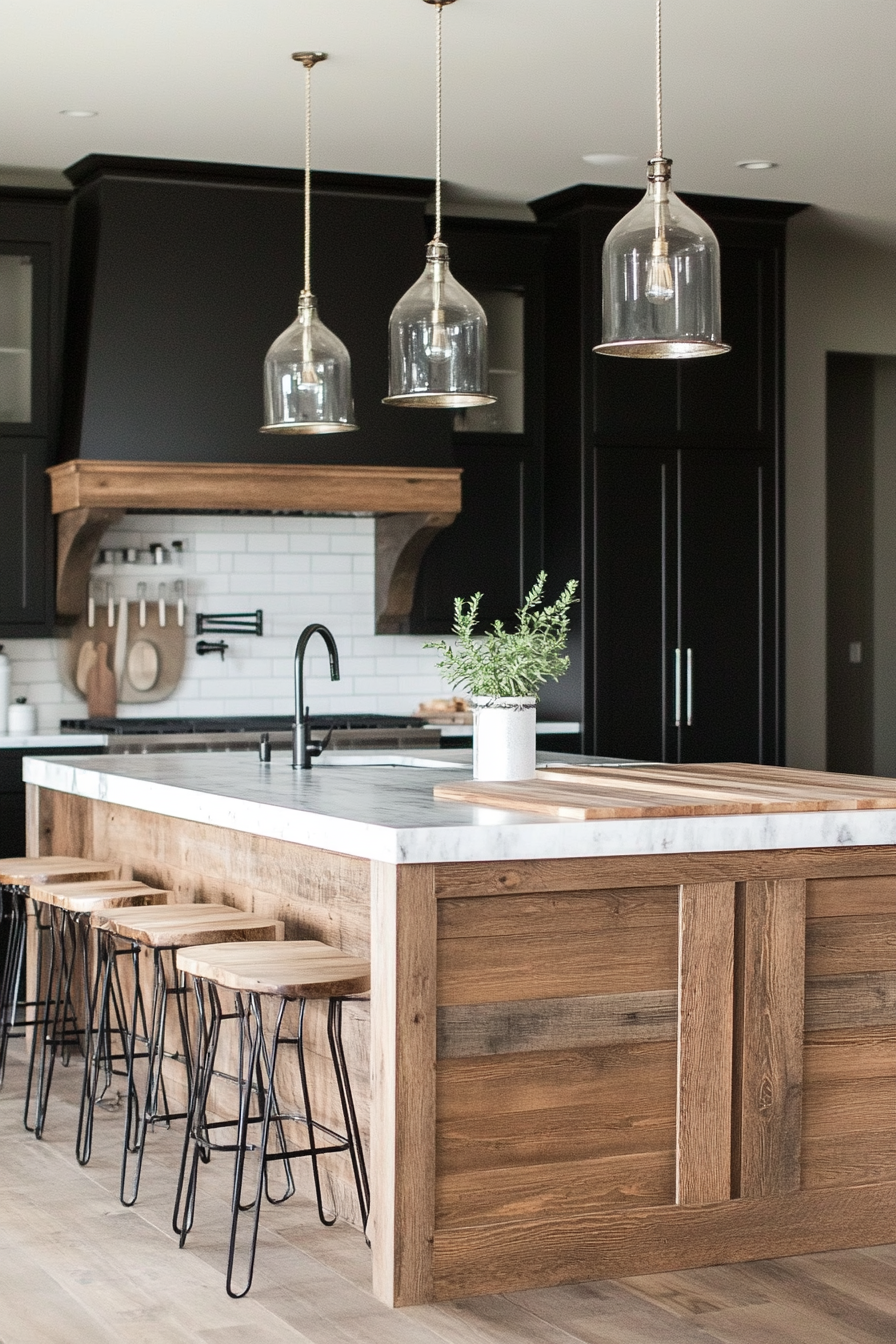 black-and-wood-kitchens