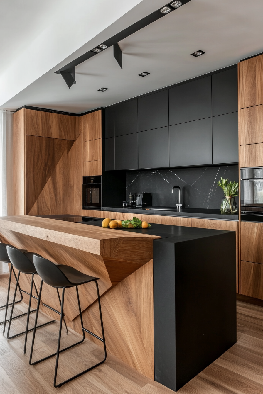black-and-wood-kitchens